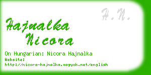 hajnalka nicora business card